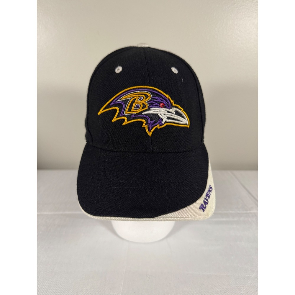 Baltimore Ravens NFL Hat Twins Enterprise Black Wool Blend Adjustable Cap